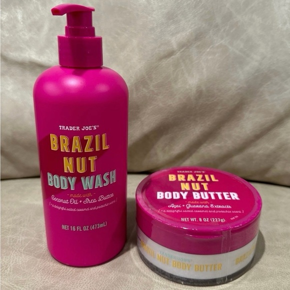 Trader Joe'S Other - 🆕FREE NWT Trader Joe’s Brazil Nut Body Wash & Brazil Nut Body Butter Lotion